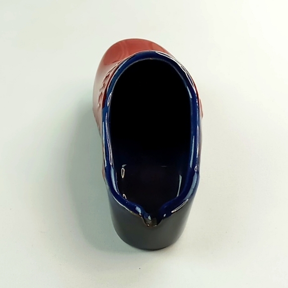 Vintage Berkemann Advertisement Clog Ashtray Red/Navy - Picture 4 of 11